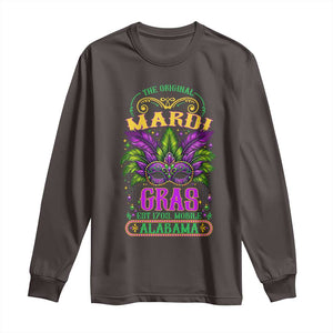 The Original Mardi Gras Mobile Alabama 1703 Long Sleeve Shirt TS09 Dark Chocolate Print Your Wear