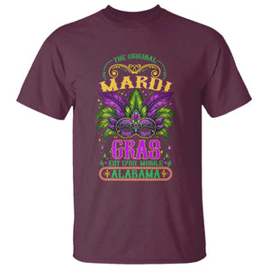 The Original Mardi Gras Mobile Alabama 1703 T Shirt TS09 Maroon Print Your Wear