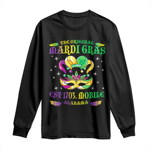 The Original Mardi Gras Long Sleeve Shirt Mobile Alabama 1703 TS09 Black Print Your Wear