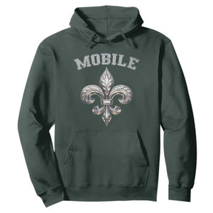 Mardi Gras Mobile Alabama Hoodie TS09 Dark Forest Green Print Your Wear