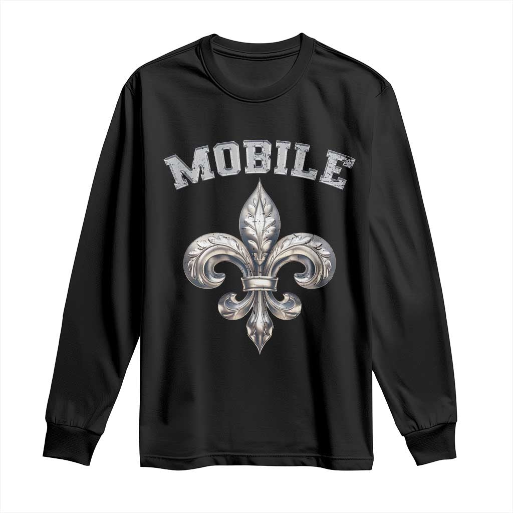 Mardi Gras Mobile Alabama Long Sleeve Shirt TS09 Black Print Your Wear