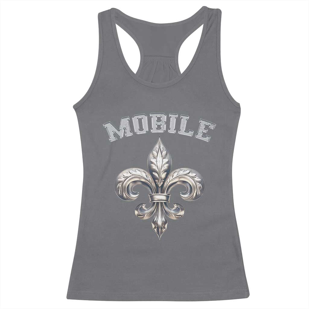Mardi Gras Mobile Alabama Racerback Tank Top TS09 Charcoal Print Your Wear