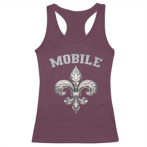 Mardi Gras Mobile Alabama Racerback Tank Top TS09 Maroon Print Your Wear