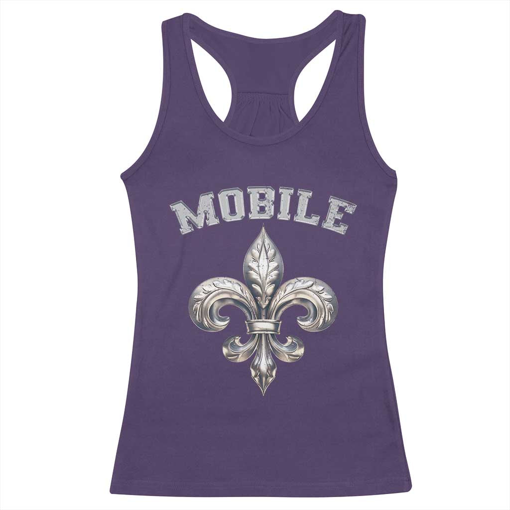 Mardi Gras Mobile Alabama Racerback Tank Top TS09 Purple Print Your Wear