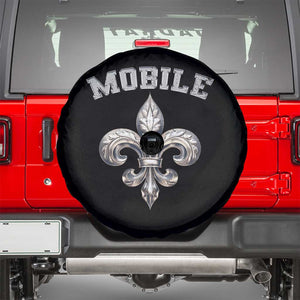 Mardi Gras Mobile Alabama Spare Tire Cover TS09 Black Print Your Wear