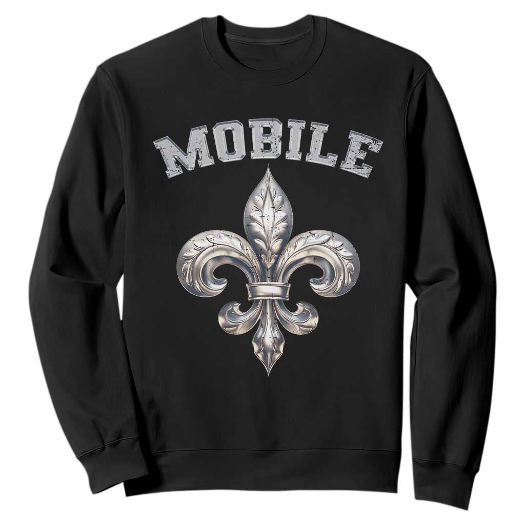 Mardi Gras Mobile Alabama Sweatshirt TS09 Black Print Your Wear