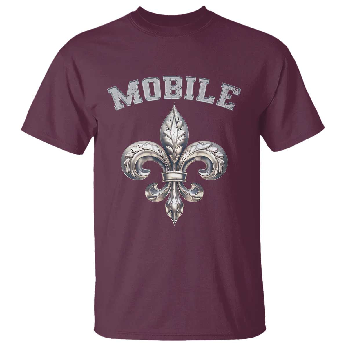 Mardi Gras Mobile Alabama T Shirt TS09 Maroon Print Your Wear