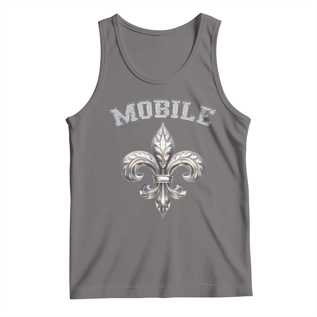 Mardi Gras Mobile Alabama Tank Top TS09 Deep Heather Print Your Wear