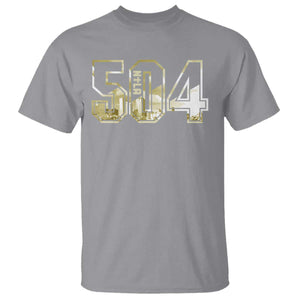 504 NOLA New Orleans Louisiana T Shirt TS09 Sport Gray Print Your Wear