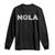 NOLA New Orleans Louisiana Long Sleeve Shirt TS09 Black Print Your Wear