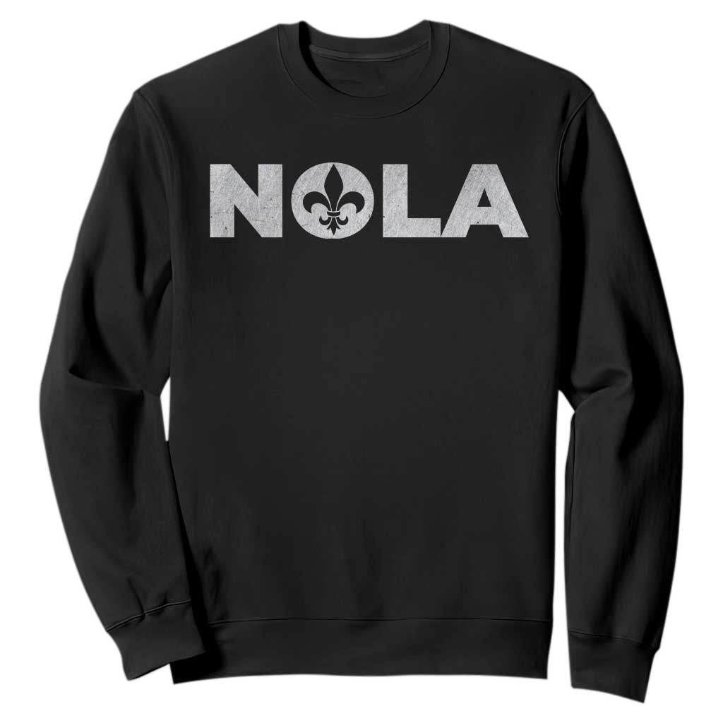 NOLA New Orleans Louisiana Sweatshirt TS09 Black Print Your Wear