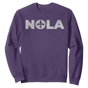 NOLA New Orleans Louisiana Sweatshirt TS09 Purple Print Your Wear
