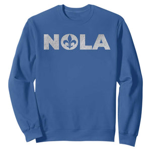 NOLA New Orleans Louisiana Sweatshirt TS09 Royal Blue Print Your Wear