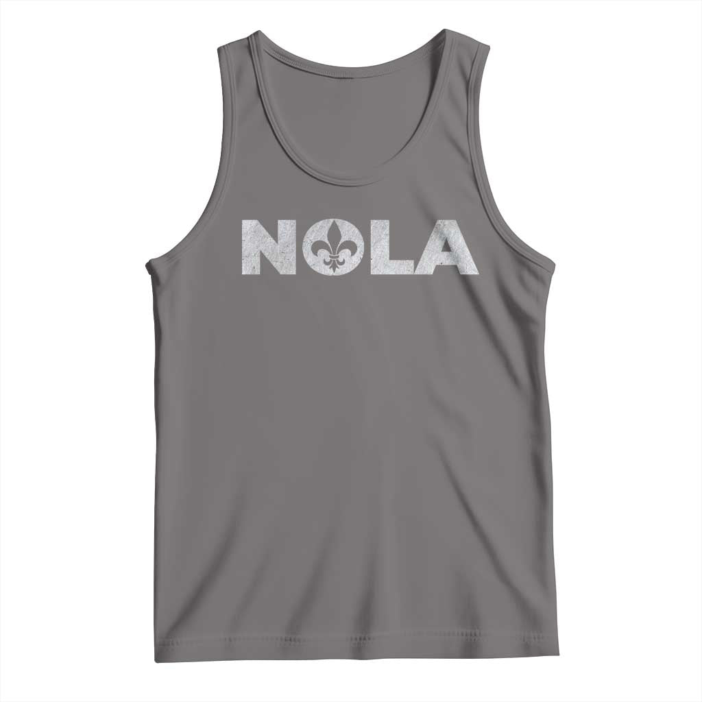 NOLA New Orleans Louisiana Tank Top TS09 Deep Heather Print Your Wear