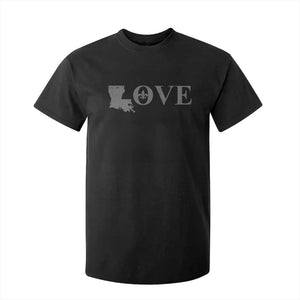 LOVE Louisiana T Shirt For Kid Fleur De Lis LA Map TS09 Black Print Your Wear