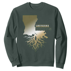 Louisiana Roots Pride Sweatshirt TS09 Dark Forest Green Print Your Wear