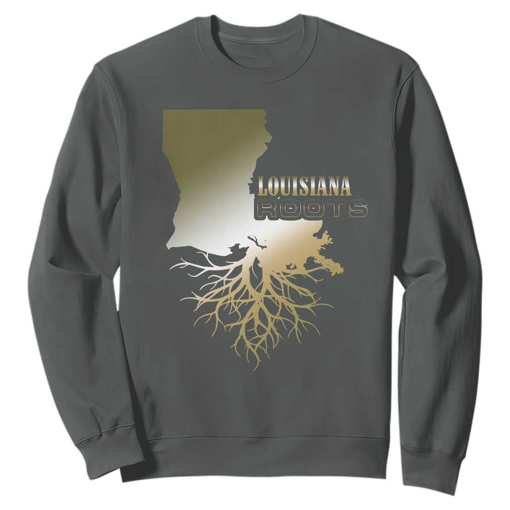 Louisiana Roots Pride Sweatshirt TS09 Dark Heather Print Your Wear