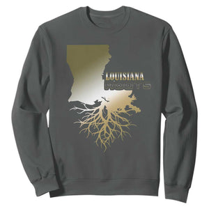 Louisiana Roots Pride Sweatshirt TS09 Dark Heather Print Your Wear