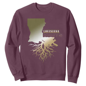 Louisiana Roots Pride Sweatshirt TS09 Maroon Print Your Wear