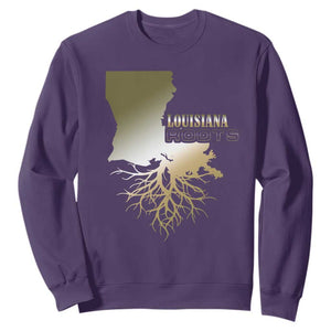 Louisiana Roots Pride Sweatshirt TS09 Purple Print Your Wear