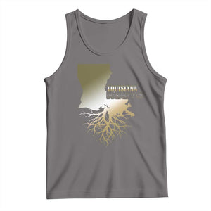 Louisiana Roots Pride Tank Top TS09 Deep Heather Print Your Wear