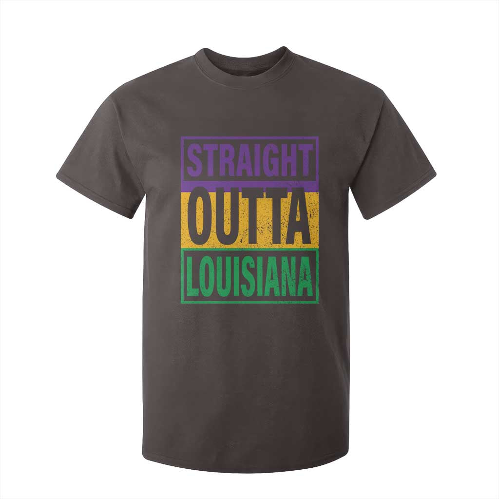 Straight Outta Louisiana T Shirt For Kid TS09 Dark Chocolate Print Your Wear