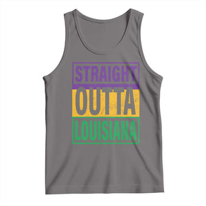 Straight Outta Louisiana Tank Top TS09 Deep Heather Print Your Wear