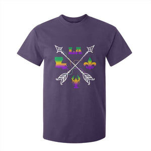 Louisiana Mardi Gras T Shirt For Kid Crawfish Fleur De Lis TS09 Purple Print Your Wear