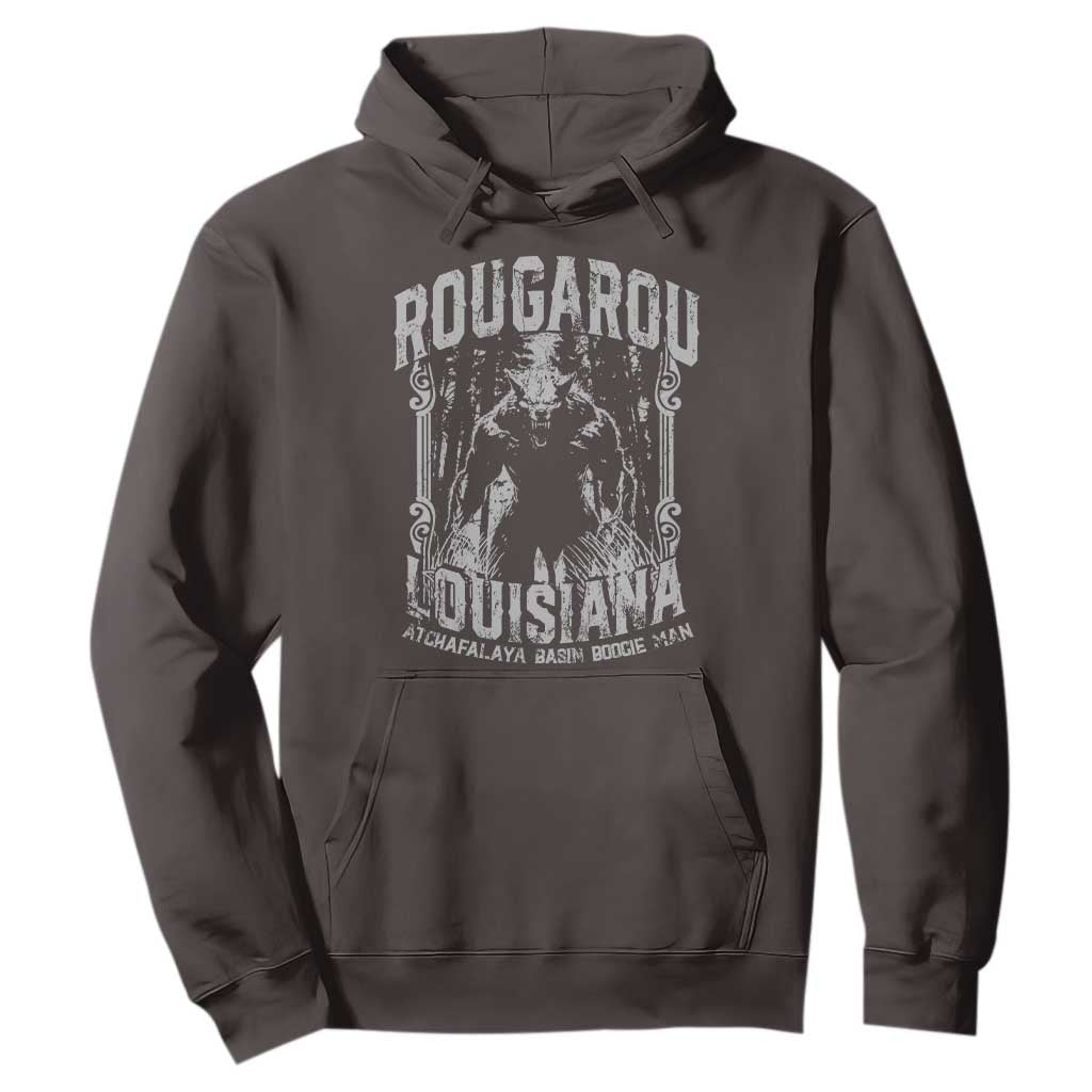 Louisiana Cryptid Rougarou Hoodie Atchafalaya Basin Boogie Man TS09 Dark Chocolate Print Your Wear
