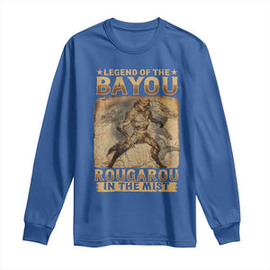 Louisiana Cryptid Rougarou Long Sleeve Shirt Legend Of The Bayou Rougarou In The Mist TS09 Royal Blue Print Your Wear