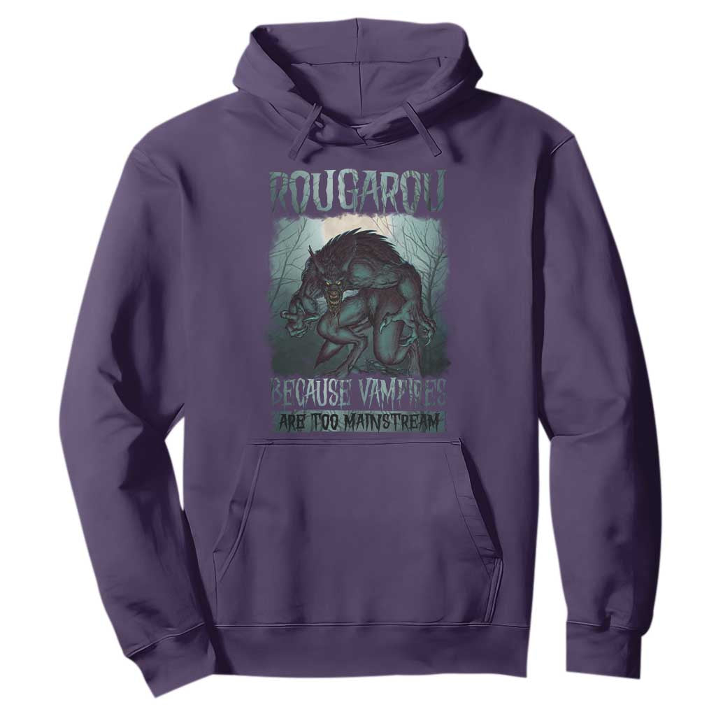 Funny Rougarou Hoodie Because Vampires Are Too Mainstream Louisiana Cryptid TS09 Purple Print Your Wear