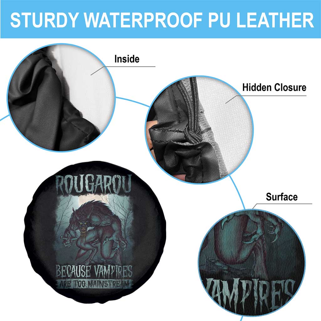 Funny Rougarou Spare Tire Cover Because Vampires Are Too Mainstream Louisiana Cryptid TS09 Print Your Wear