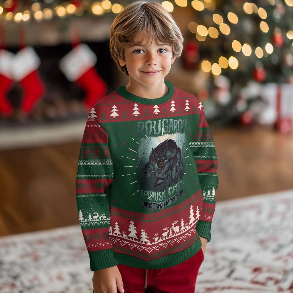 Funny Rougarou Knit Sweatshirt Because Vampires Are Too Mainstream Louisiana Cryptid TS09 Christmas Print Your Wear