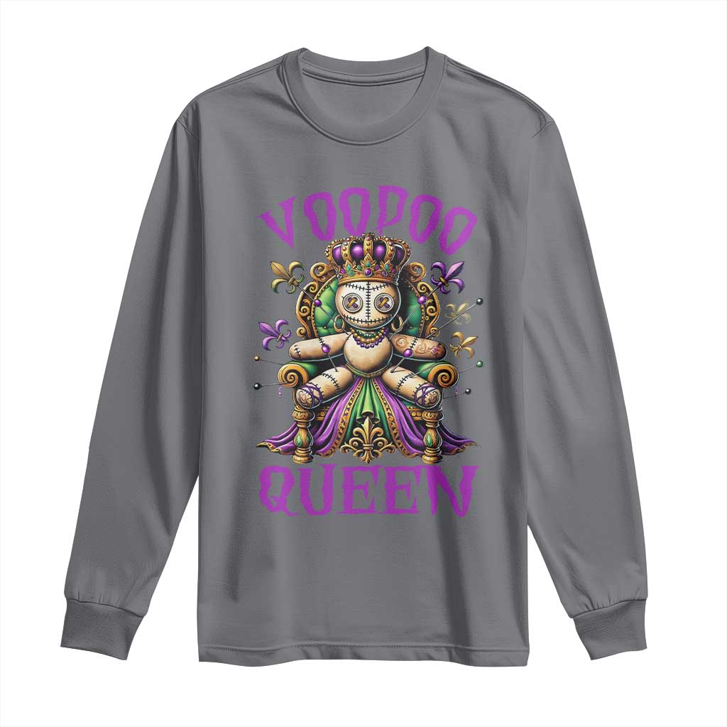 Mardi Gras Voodoo Queen Long Sleeve Shirt TS09 Charcoal Print Your Wear