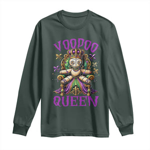 Mardi Gras Voodoo Queen Long Sleeve Shirt TS09 Dark Forest Green Print Your Wear