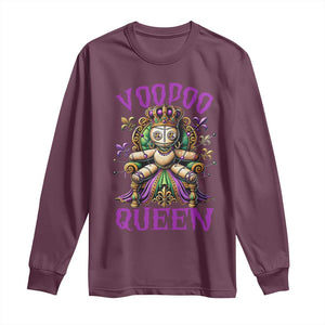 Mardi Gras Voodoo Queen Long Sleeve Shirt TS09 Maroon Print Your Wear