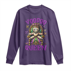 Mardi Gras Voodoo Queen Long Sleeve Shirt TS09 Purple Print Your Wear