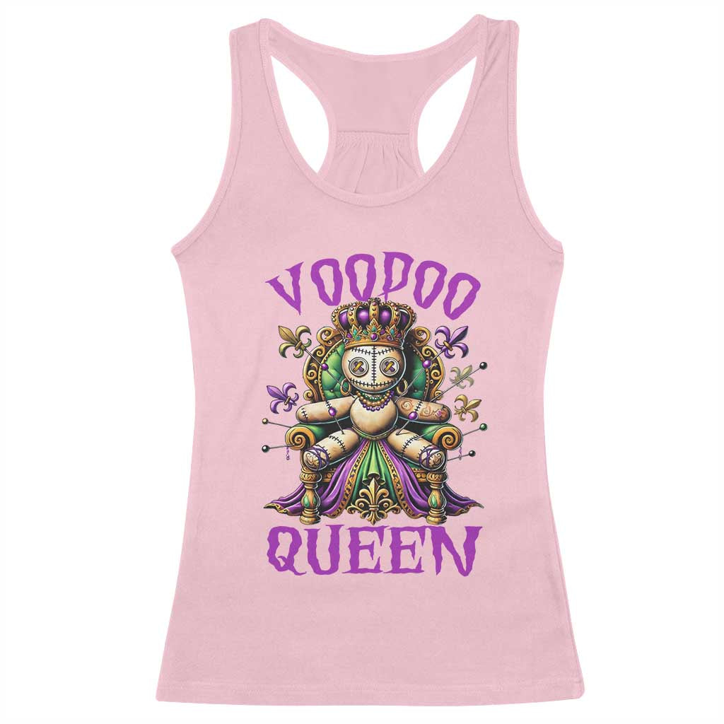 Mardi Gras Voodoo Queen Racerback Tank Top TS09 Light Pink Print Your Wear