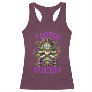 Mardi Gras Voodoo Queen Racerback Tank Top TS09 Maroon Print Your Wear