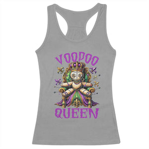 Mardi Gras Voodoo Queen Racerback Tank Top TS09 Athletic Heather Print Your Wear