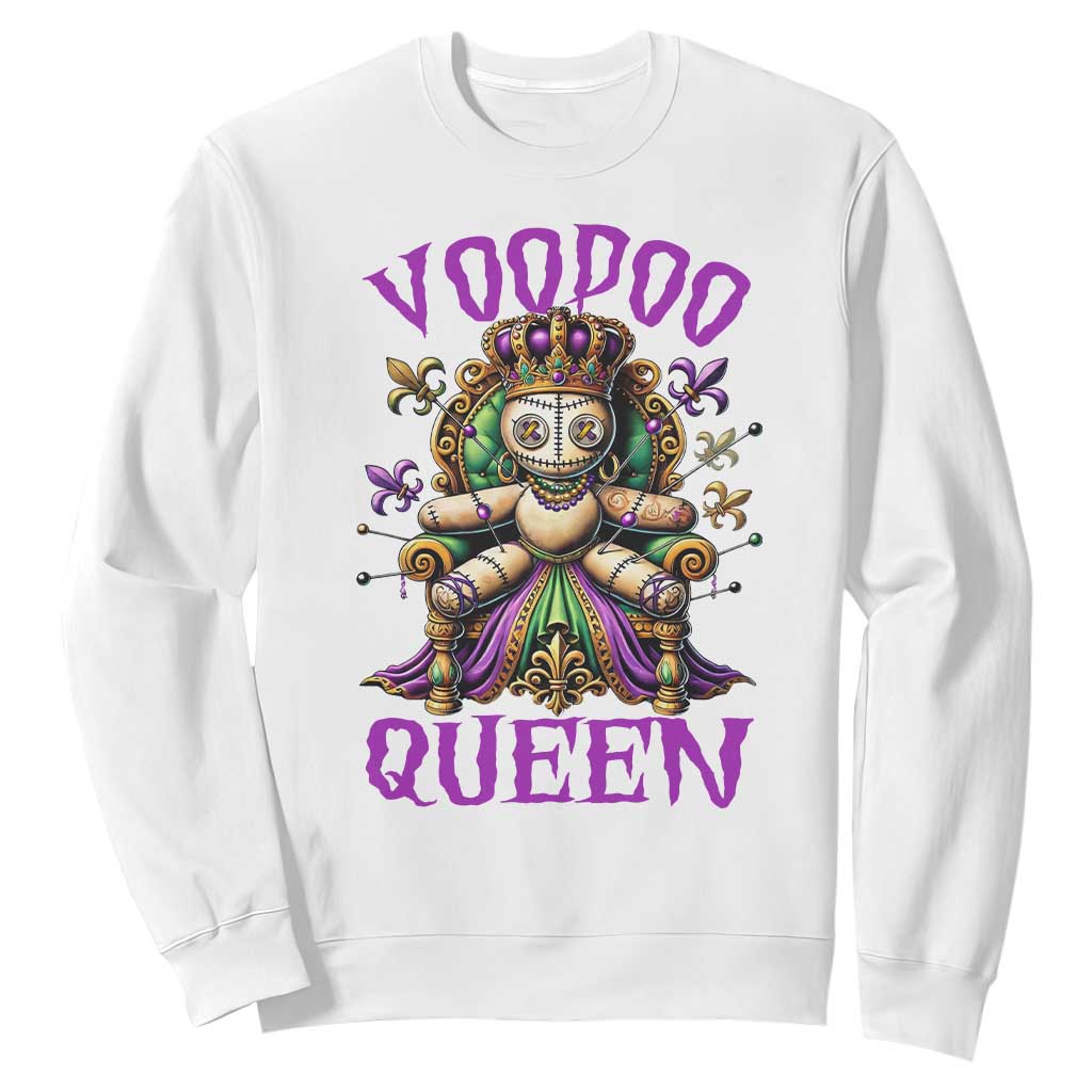 Mardi Gras Voodoo Queen Sweatshirt TS09 White Print Your Wear