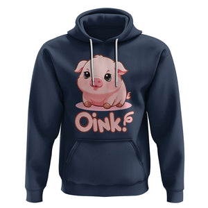 Pig Lover OINK Cute Swine Hoodie TS09 Navy Printyourwear