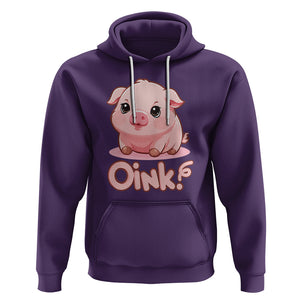 Pig Lover OINK Cute Swine Hoodie TS09 Purple Printyourwear