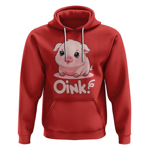 Pig Lover OINK Cute Swine Hoodie TS09 Red Printyourwear