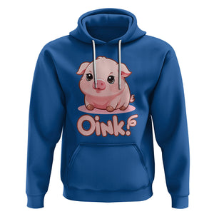 Pig Lover OINK Cute Swine Hoodie TS09 Royal Blue Printyourwear