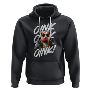 Pig Lover OINK Cool Swine Hip Hop Gangster Hoodie TS09 Black Printyourwear