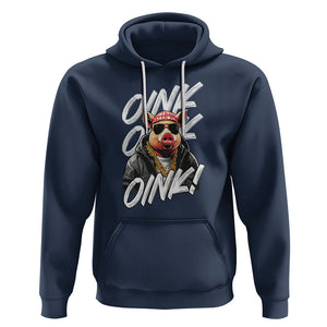 Pig Lover OINK Cool Swine Hip Hop Gangster Hoodie TS09 Navy Printyourwear