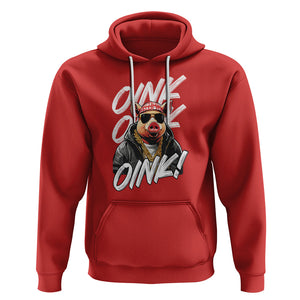 Pig Lover OINK Cool Swine Hip Hop Gangster Hoodie TS09 Red Printyourwear