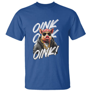 Pig Lover OINK Cool Swine Hip Hop Gangster T Shirt TS09 Royal Blue Printyourwear