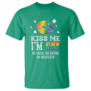 St. Patrick's Day T Shirt Kiss Me I'm Gay Or Irish Or Drunk Or Whatever TS09 Irish Green Printyourwear